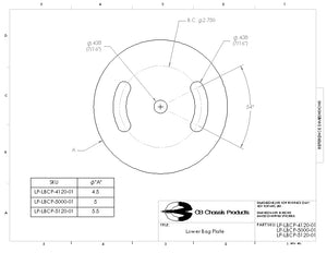 5" Lower Air Bag Mounting Plate